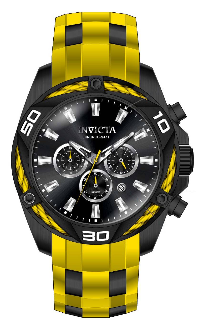 Band For Invicta Bolt  Men 46037