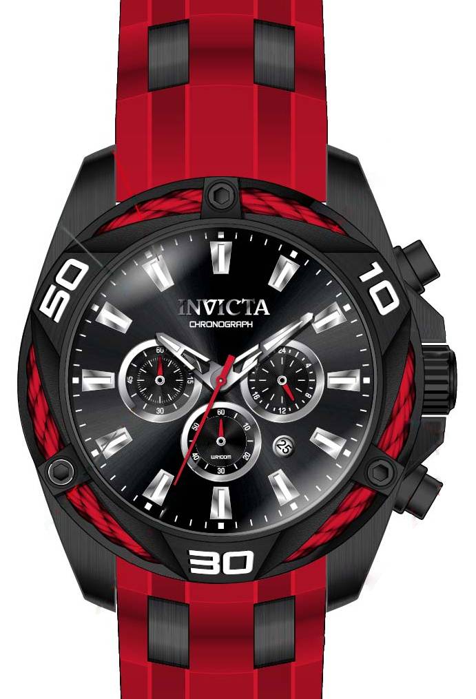 Band For Invicta Bolt  Men 46038