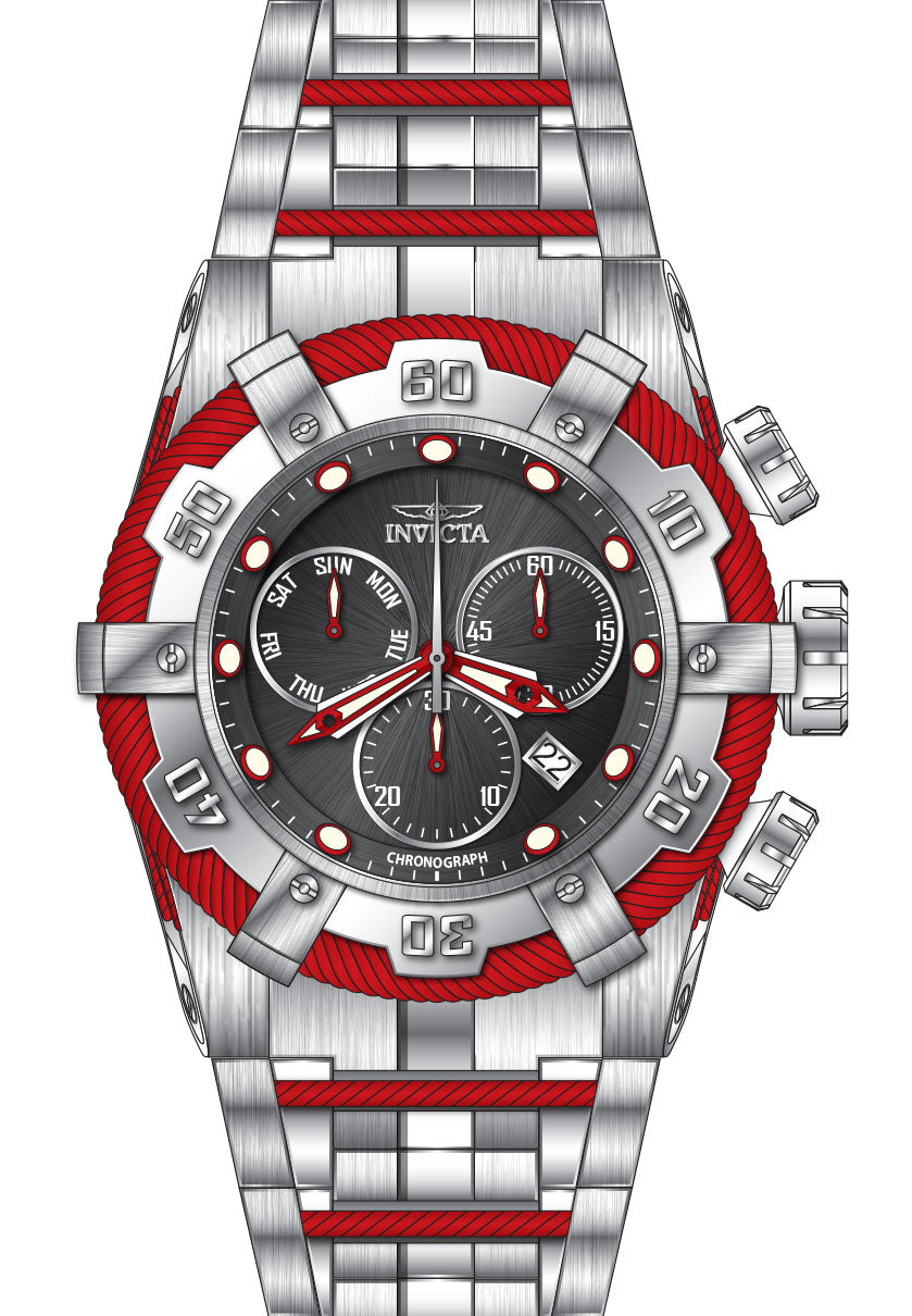 Band For Invicta Bolt  Men 46233