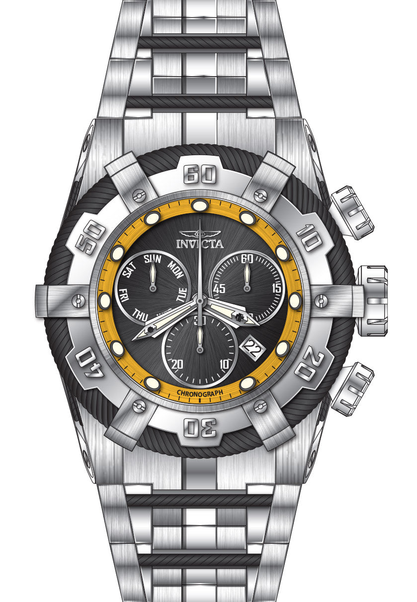 Band For Invicta Bolt  Men 46234