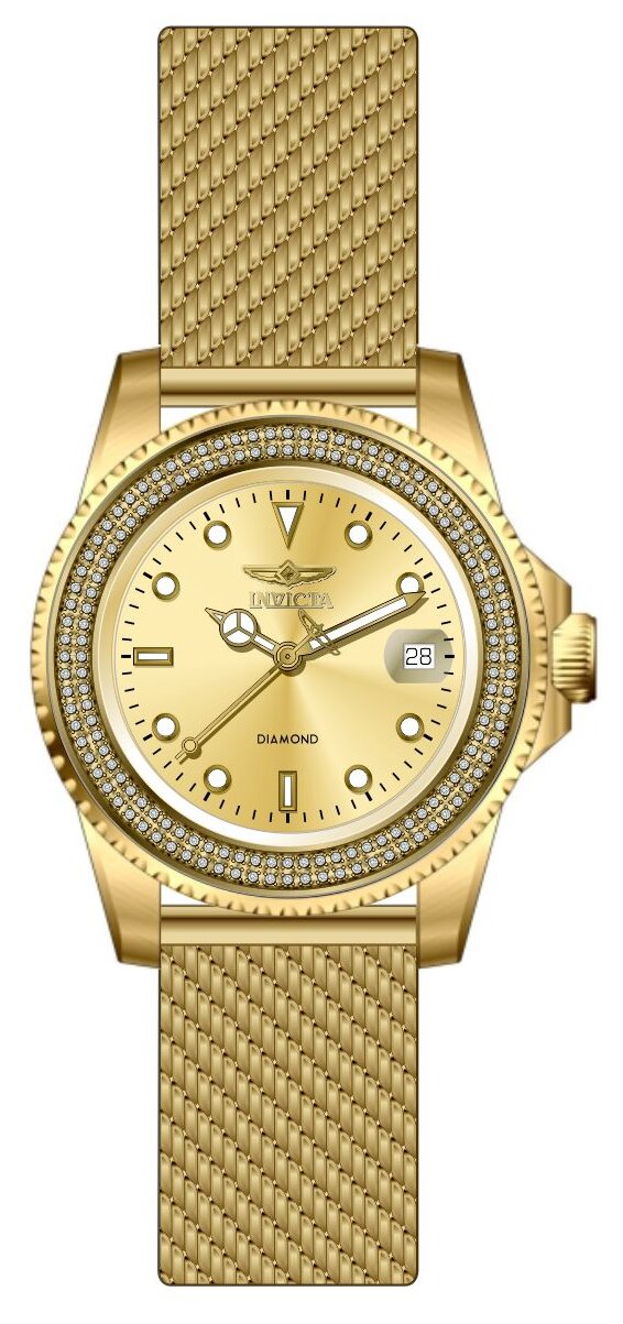 Band For Invicta Elite Diamond  Men 48746