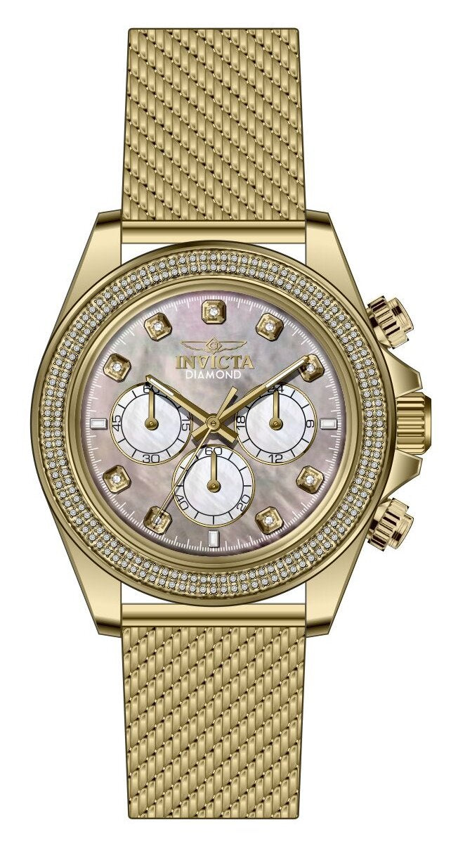 Band For Invicta Elite Diamond  Men 48755