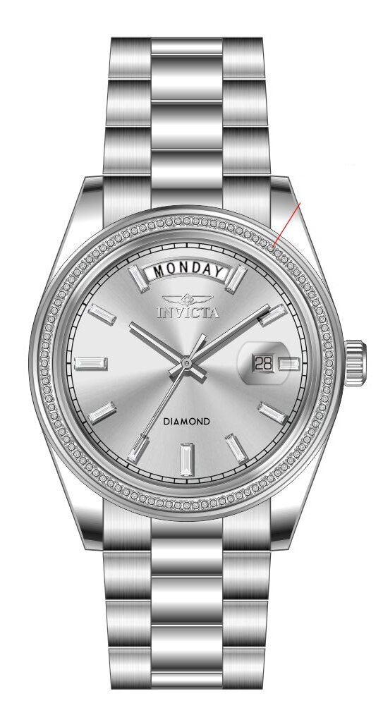 Band For Invicta Elite Diamond  Men 48759