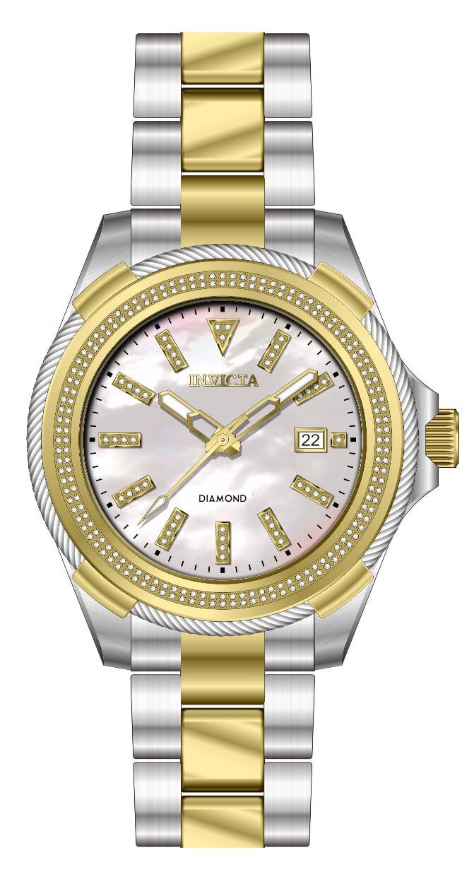 Band For Invicta Elite Diamond  Men 48789