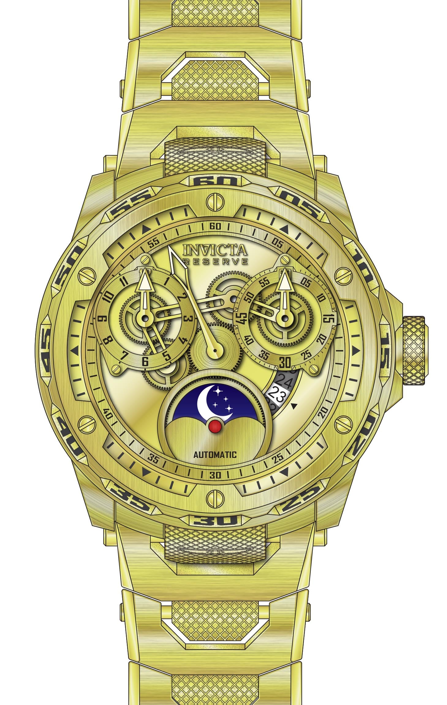 Band For Invicta Reserve  Men 50034