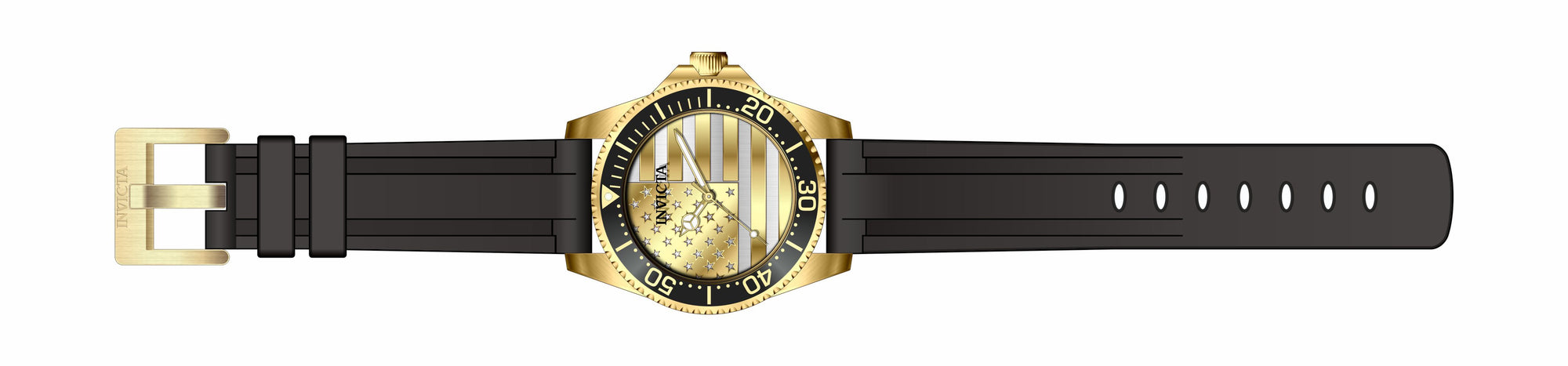 Band For Invicta Pro Diver  Men 50419