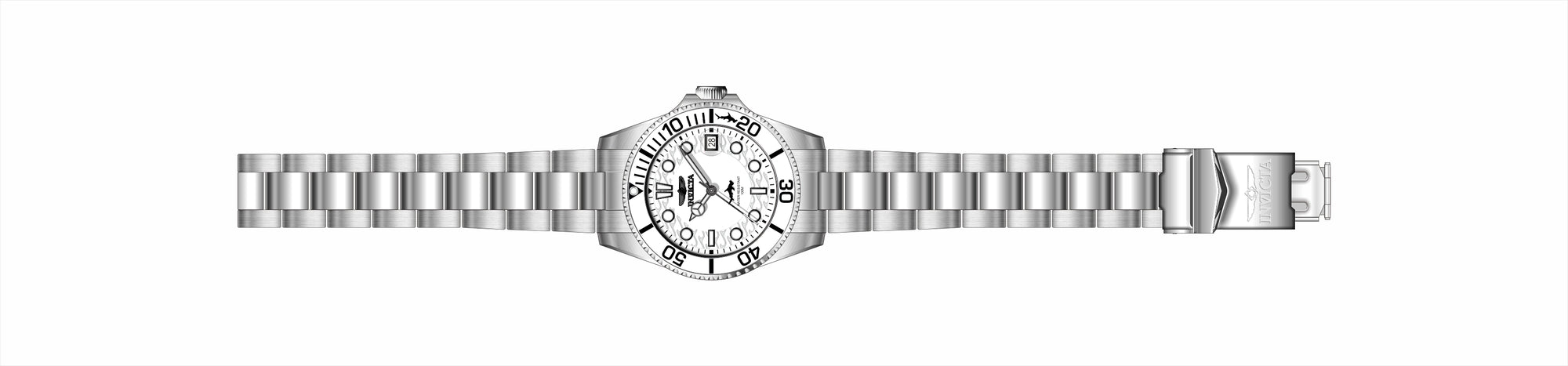 Band For Invicta Pro Diver  Lady 50919