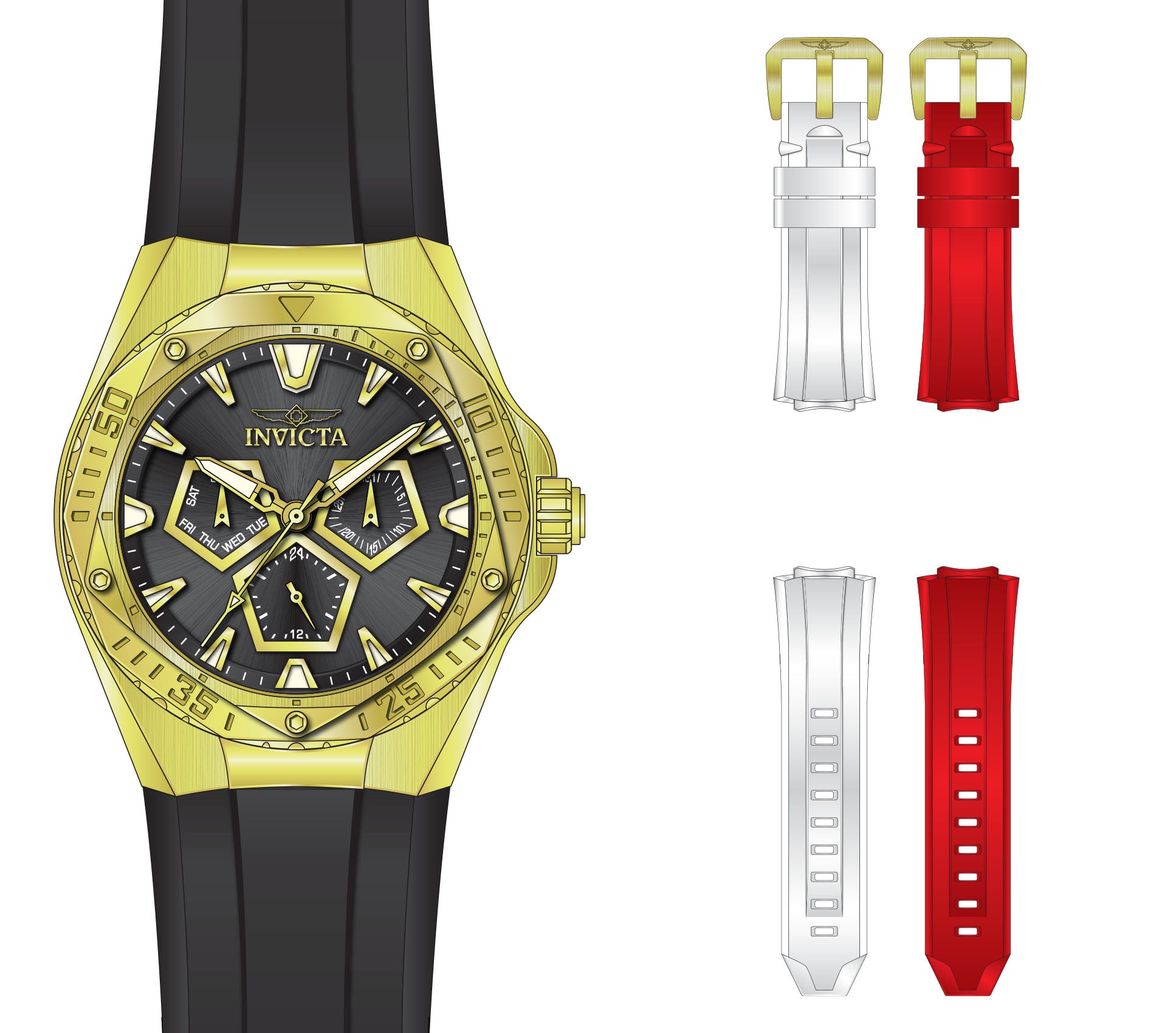 Band For Invicta Speedway  Men 51132