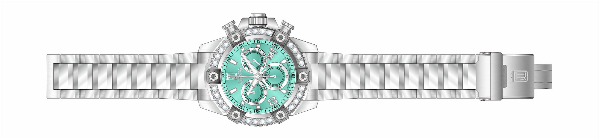 Band For Invicta JT  Men 51289