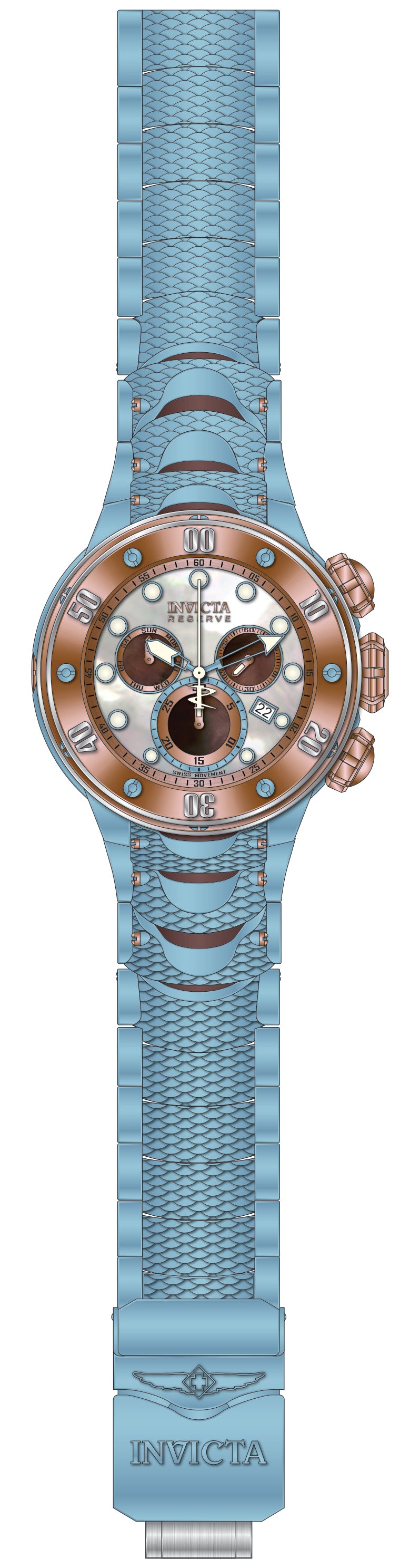 Band For Invicta Reserve Kraken Men 51566