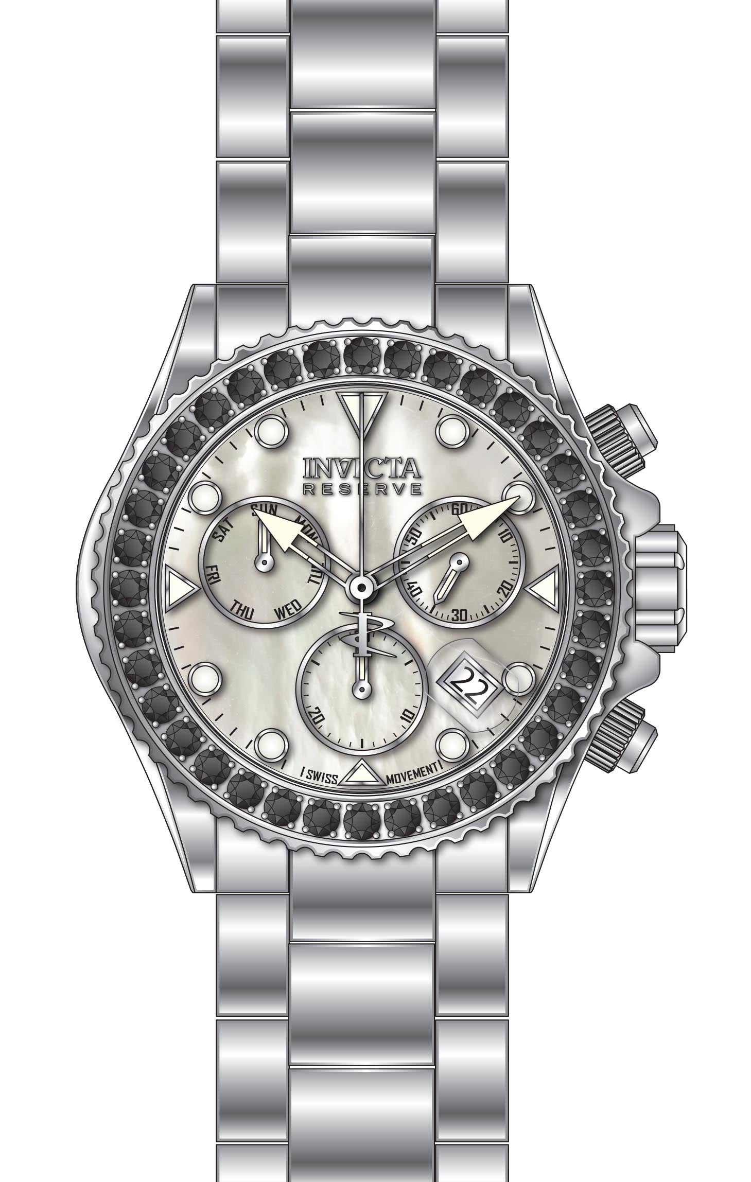 Parts For Invicta Reserve Grand Diver Men 51627