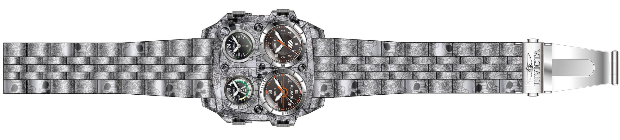 Band For Invicta Aviator Zulu Time Men 51792