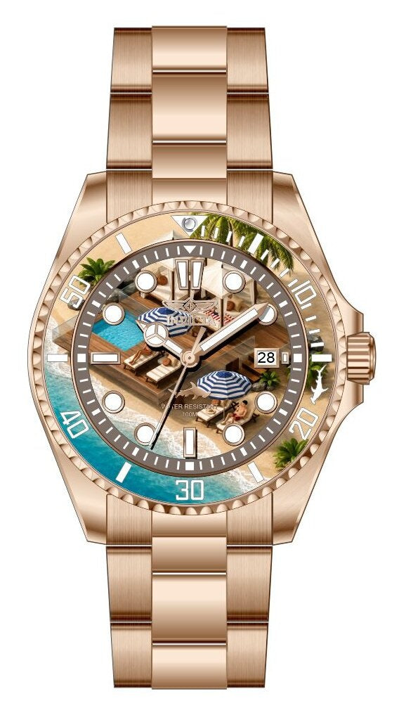 Band For Invicta Pro Diver  Lady 52288
