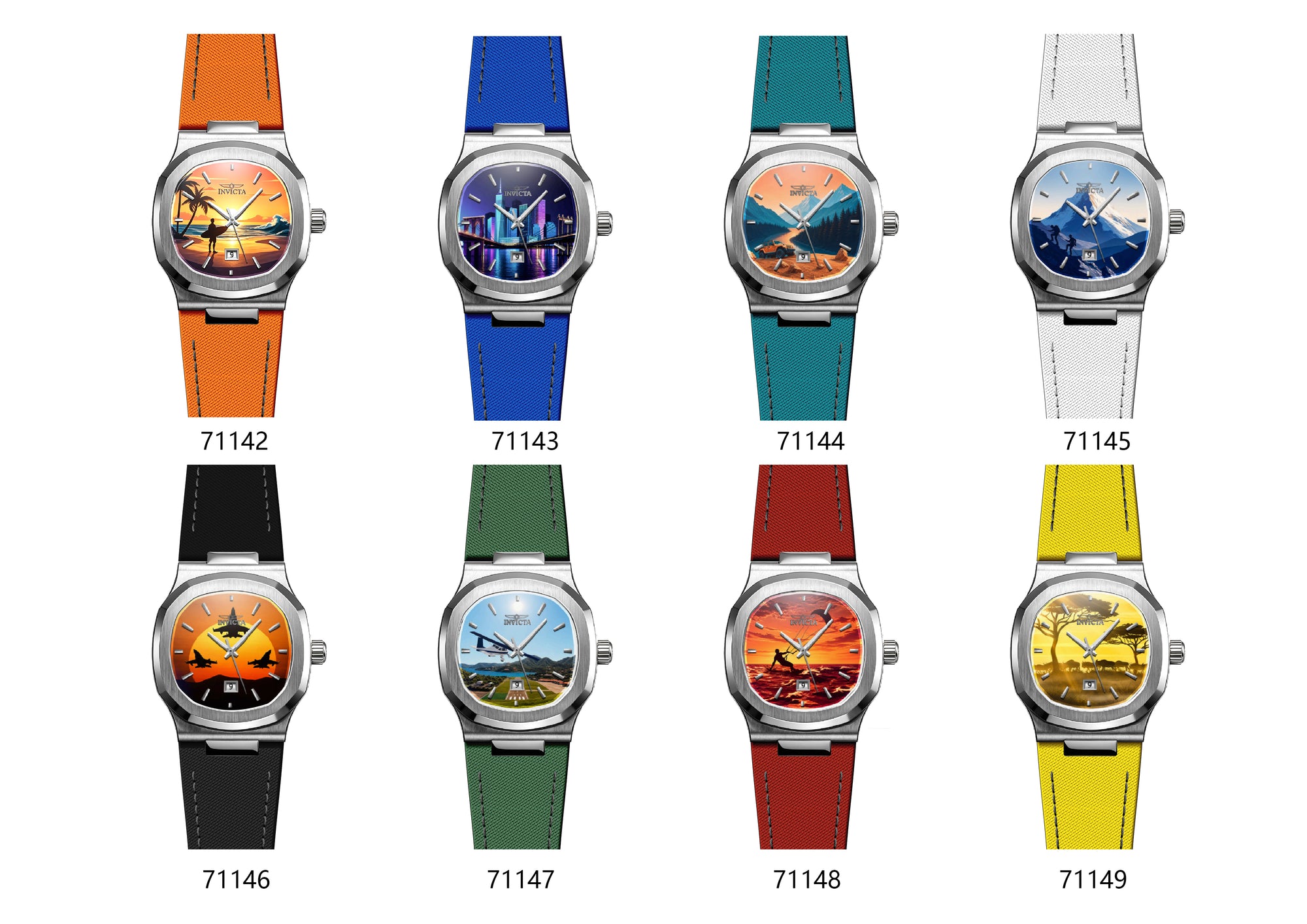 Band For Invicta Speedway ABSLF-8BUNDLE