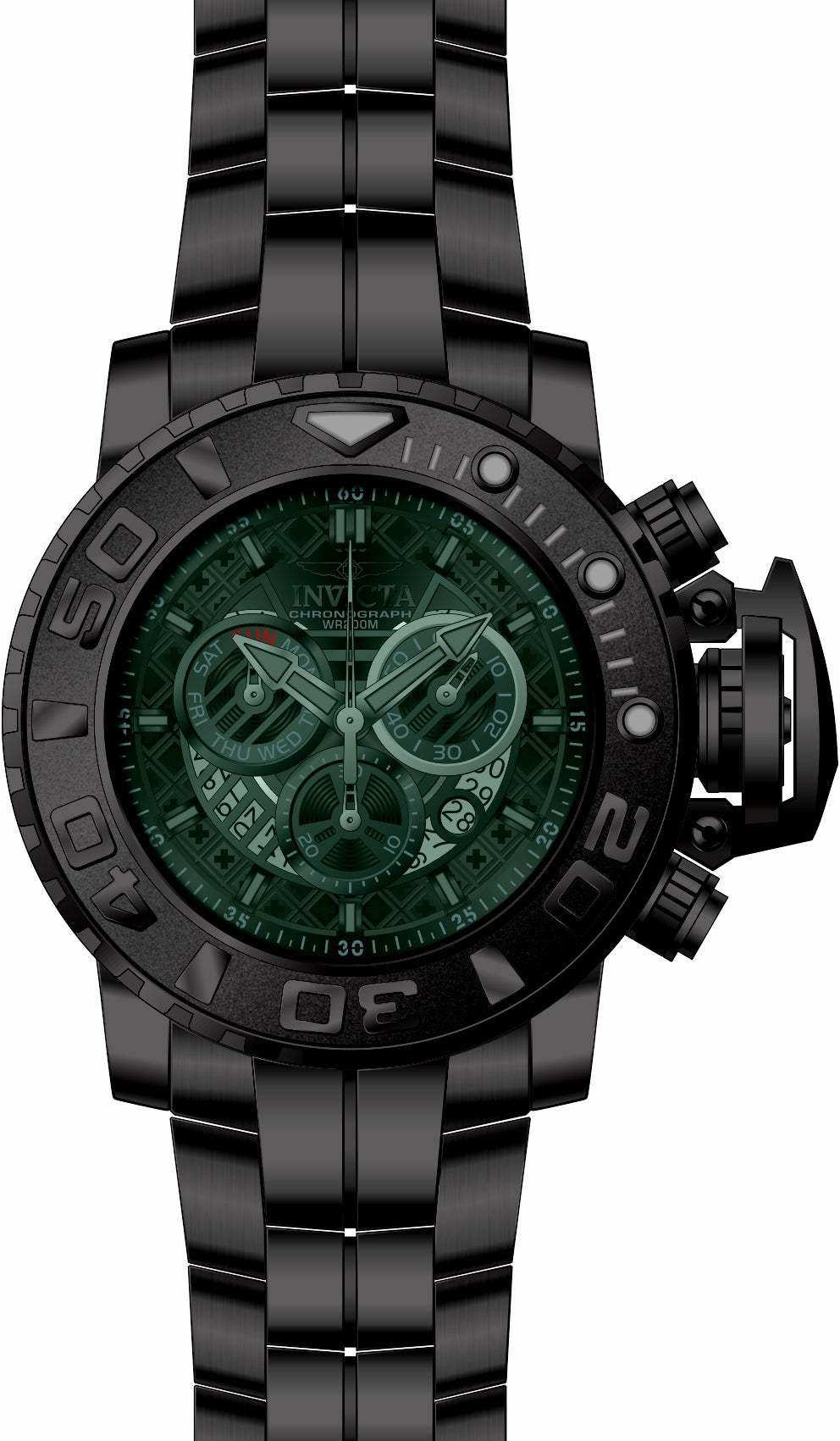 Band for Invicta Sea Hunter Men 32646