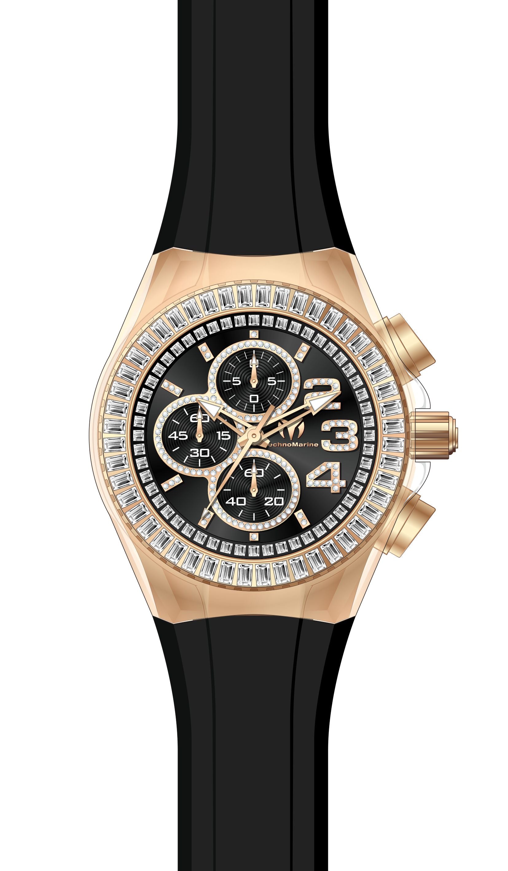 Band for Technomarine Cruise Glitz TM-121018
