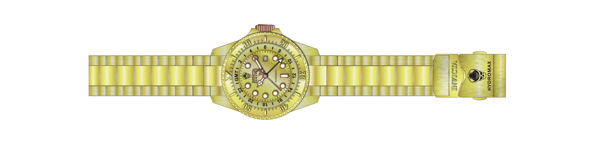 Band for Invicta Hydromax Men Gold Label 34147