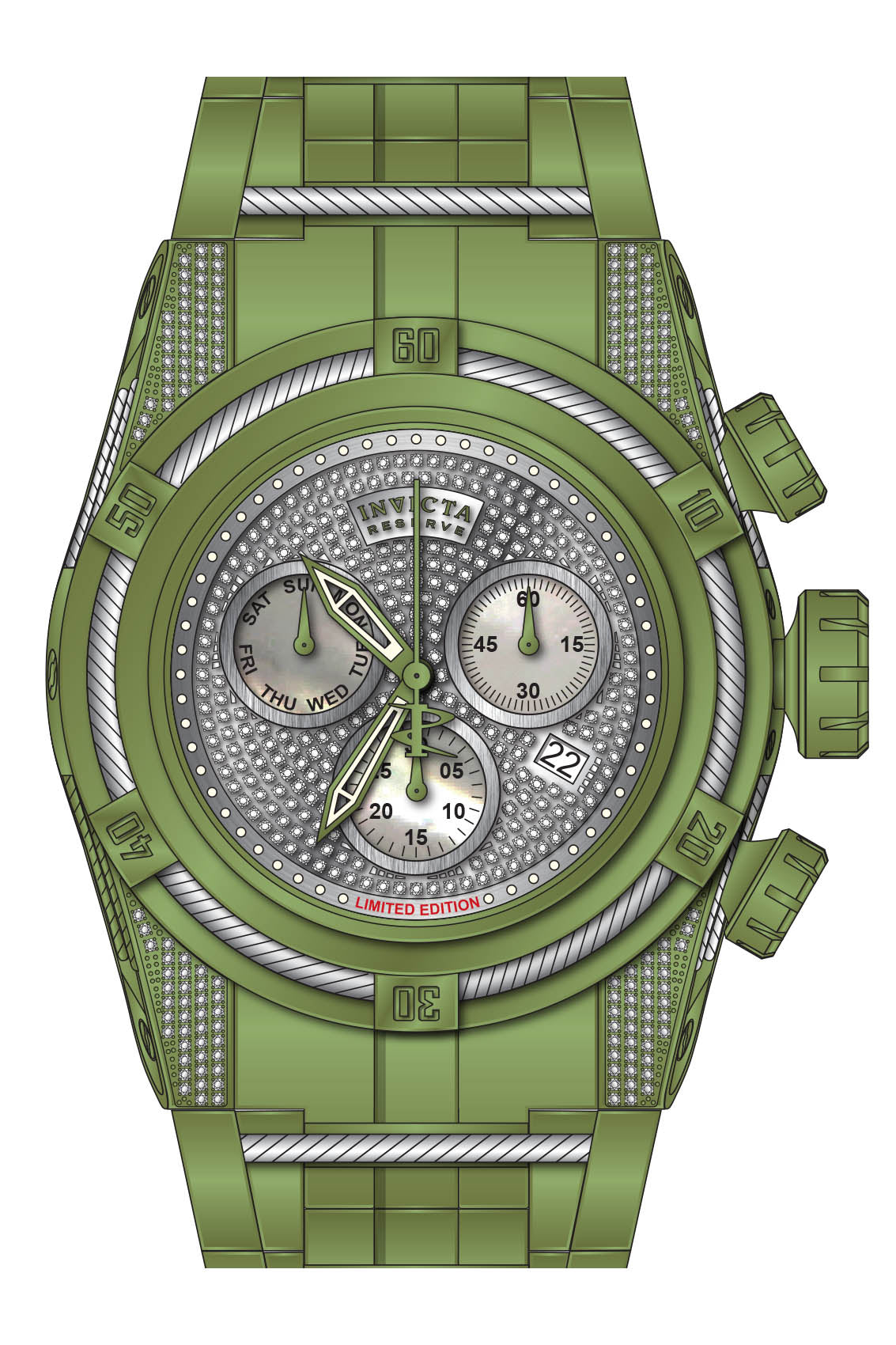 Parts for Invicta Reserve Bolt Zeus Men 34332