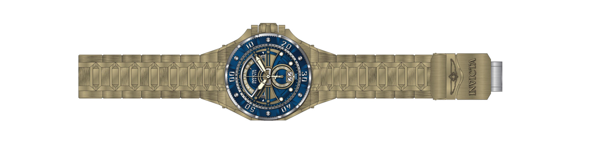 Band for Invicta Reserve Stealth Bomber Men 35362