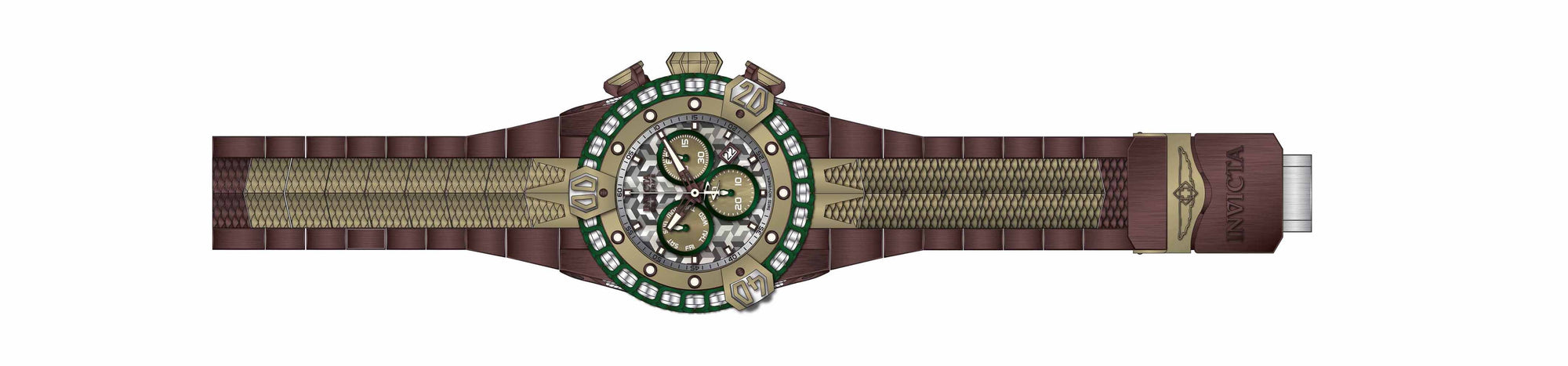 Band for Invicta Reserve Poseidon Men 36594