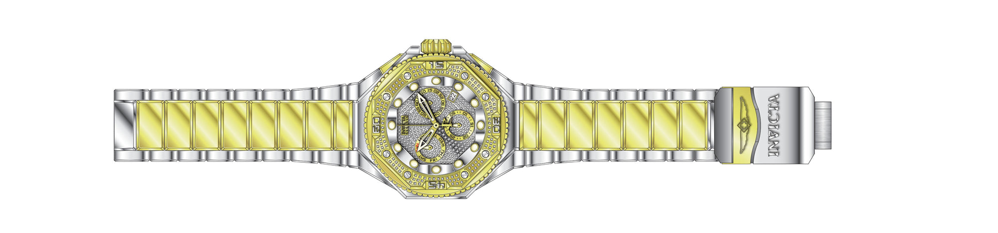 Band for Invicta Reserve Pro Diver Men 36645