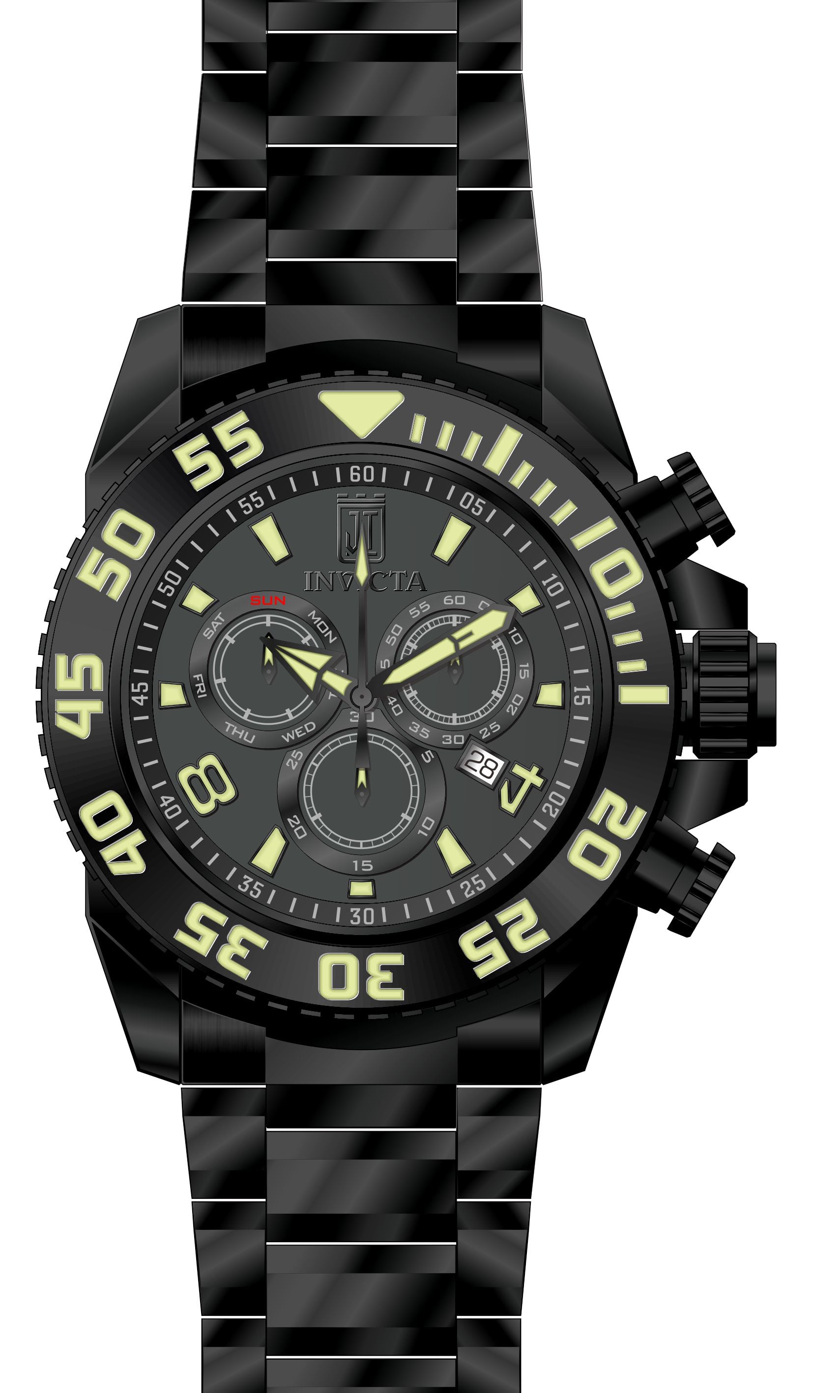 Band for Invicta JT Men 38052