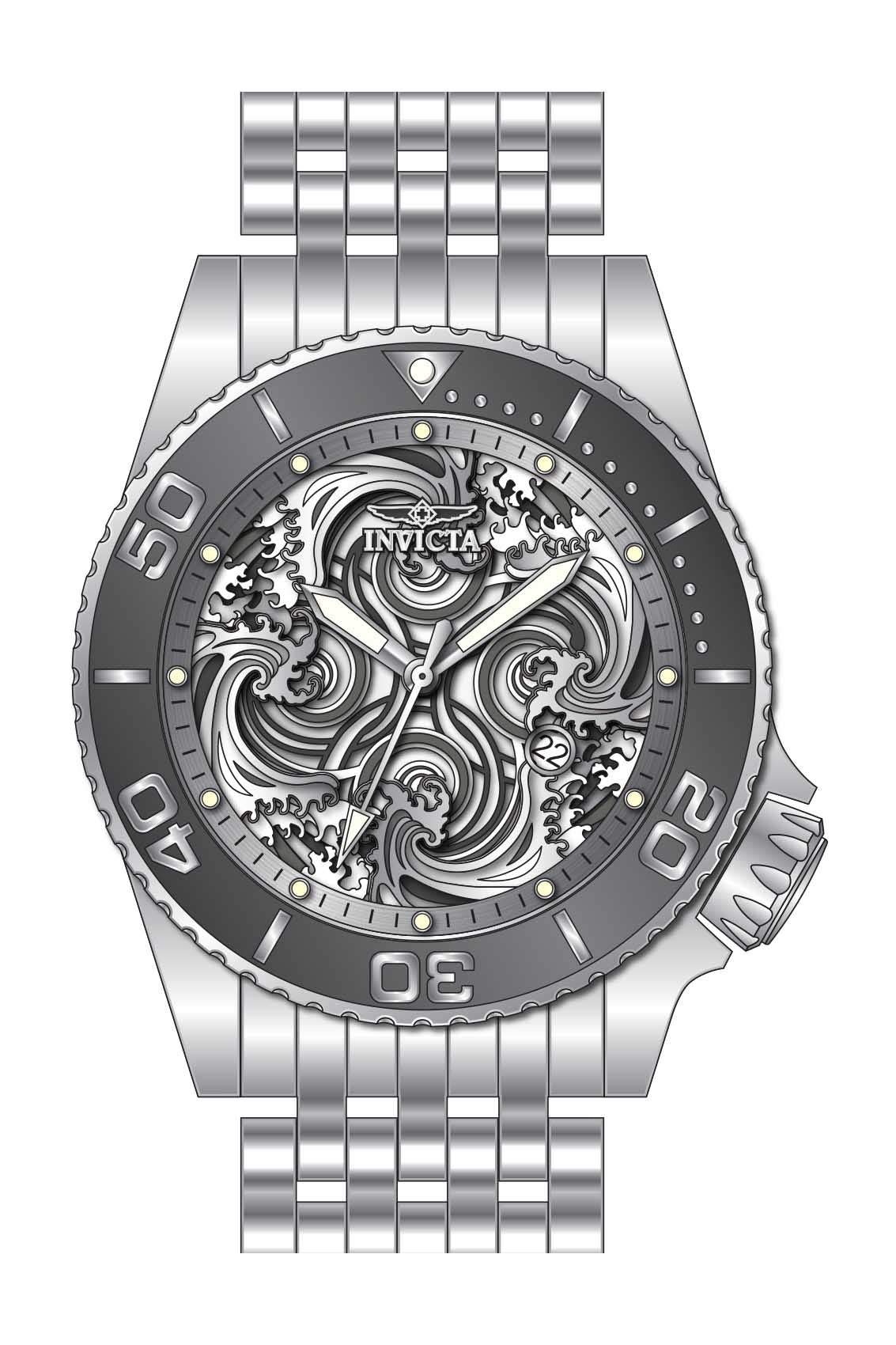 Parts for Invicta Pro Diver Atomic Men 37702