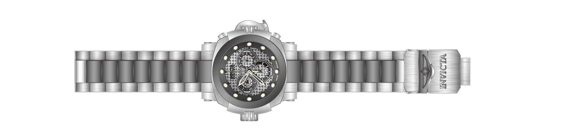 Band for Invicta Reserve Man of War Men 38785