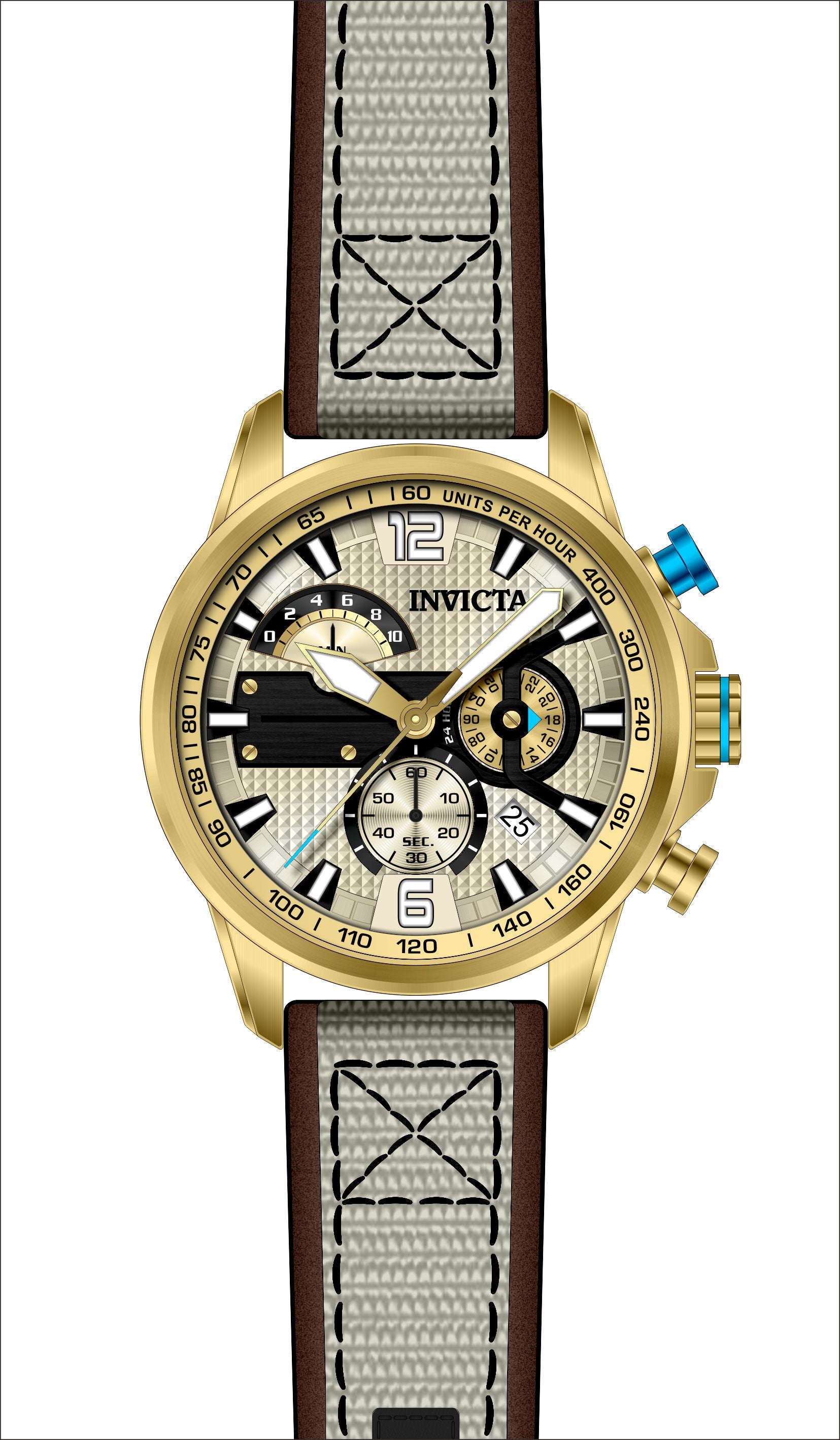 Parts for Invicta Aviator Men 41688