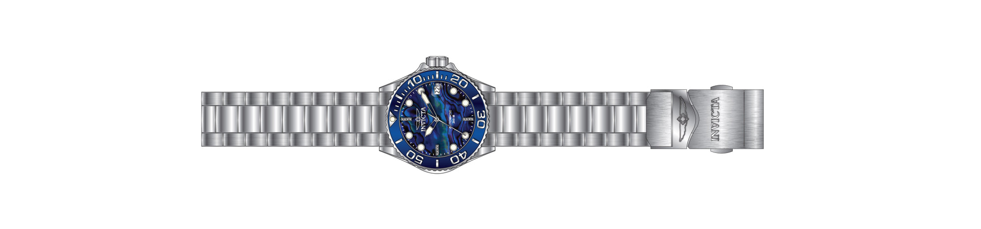 Band for Invicta Grand Diver Lady 40147