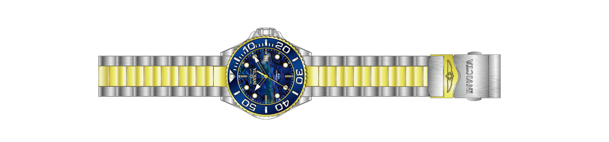 Band for Invicta Grand Diver Men 39966