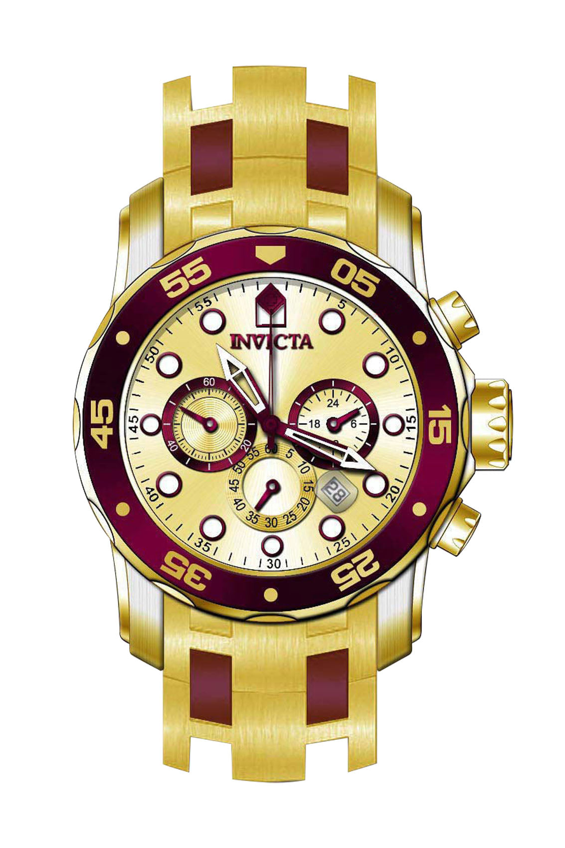 Parts for Invicta Pro Diver Zager Exclusive Men 37692