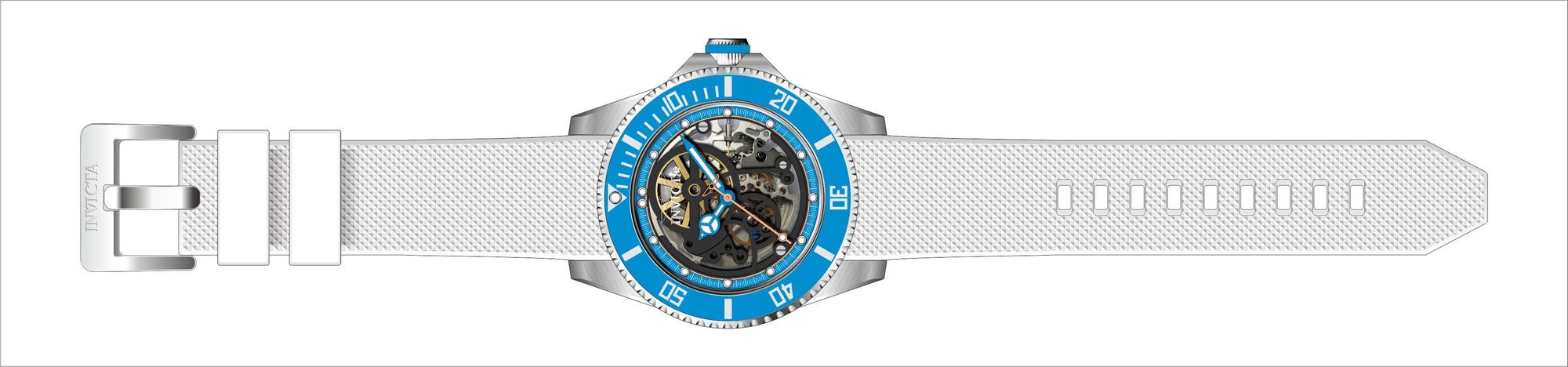 Band for Invicta Pro Diver Men 43688