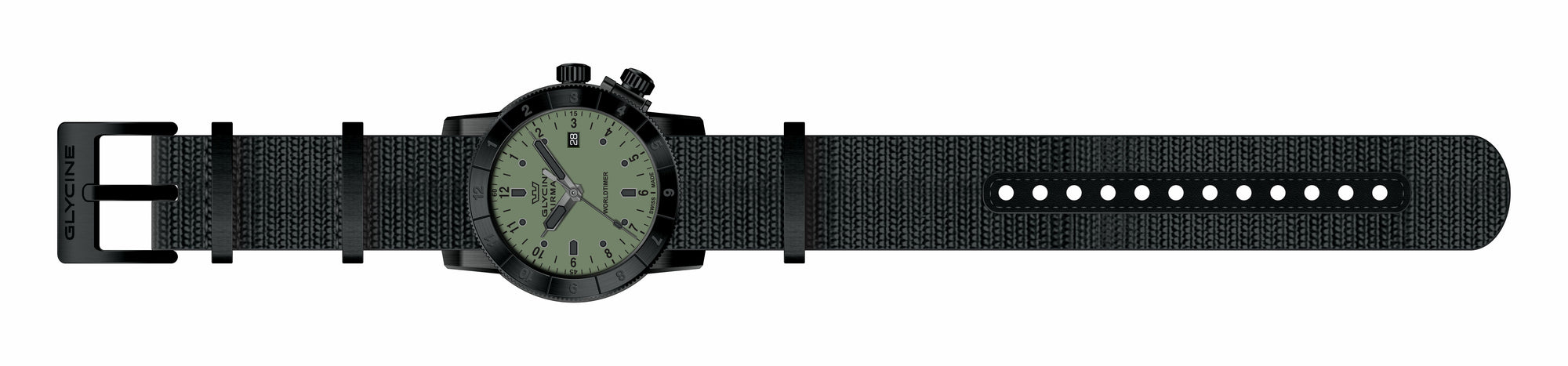 Band for Glycine Airman 42 Dual Time Quartz GL1033