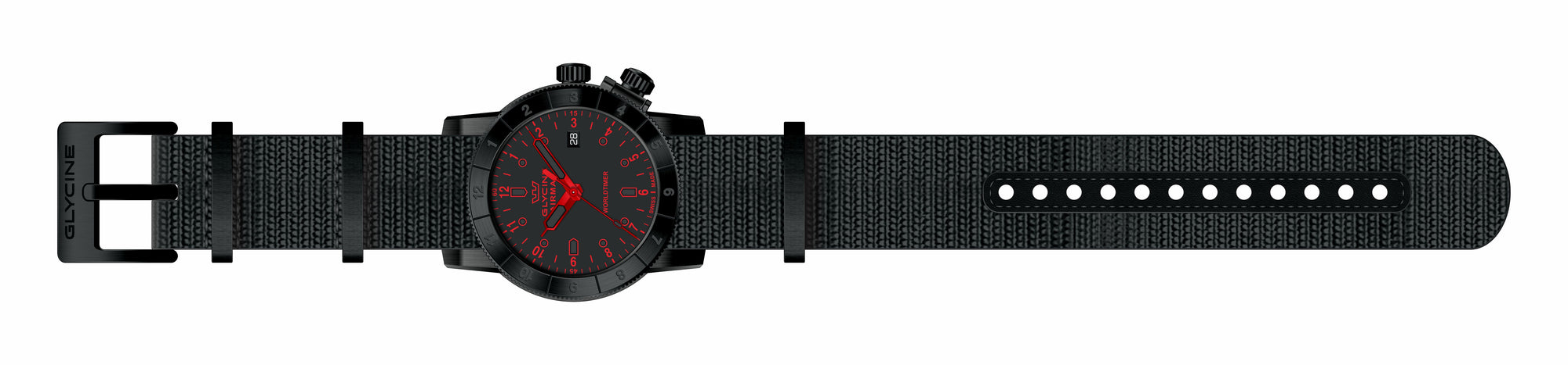 Band for Glycine Airman 42 Dual Time Quartz GL1036