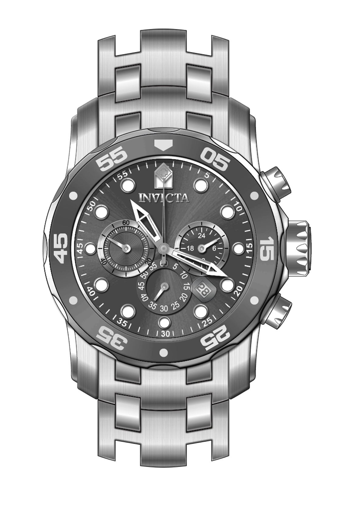 Band for Invicta Pro Diver SCUBA Men 40194