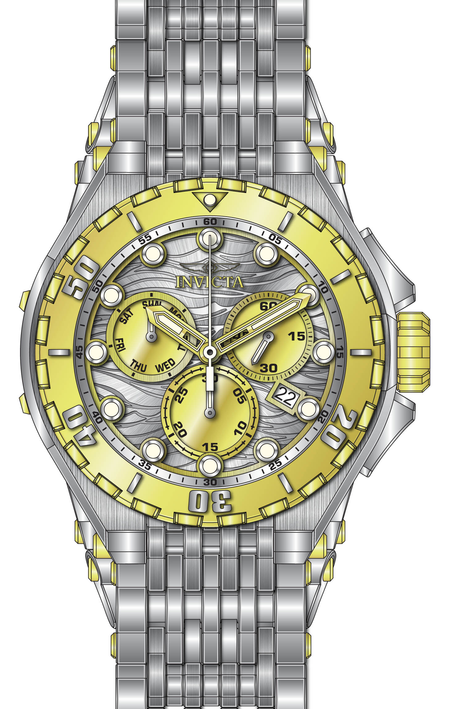 Band For Invicta Excursion  Men 44516