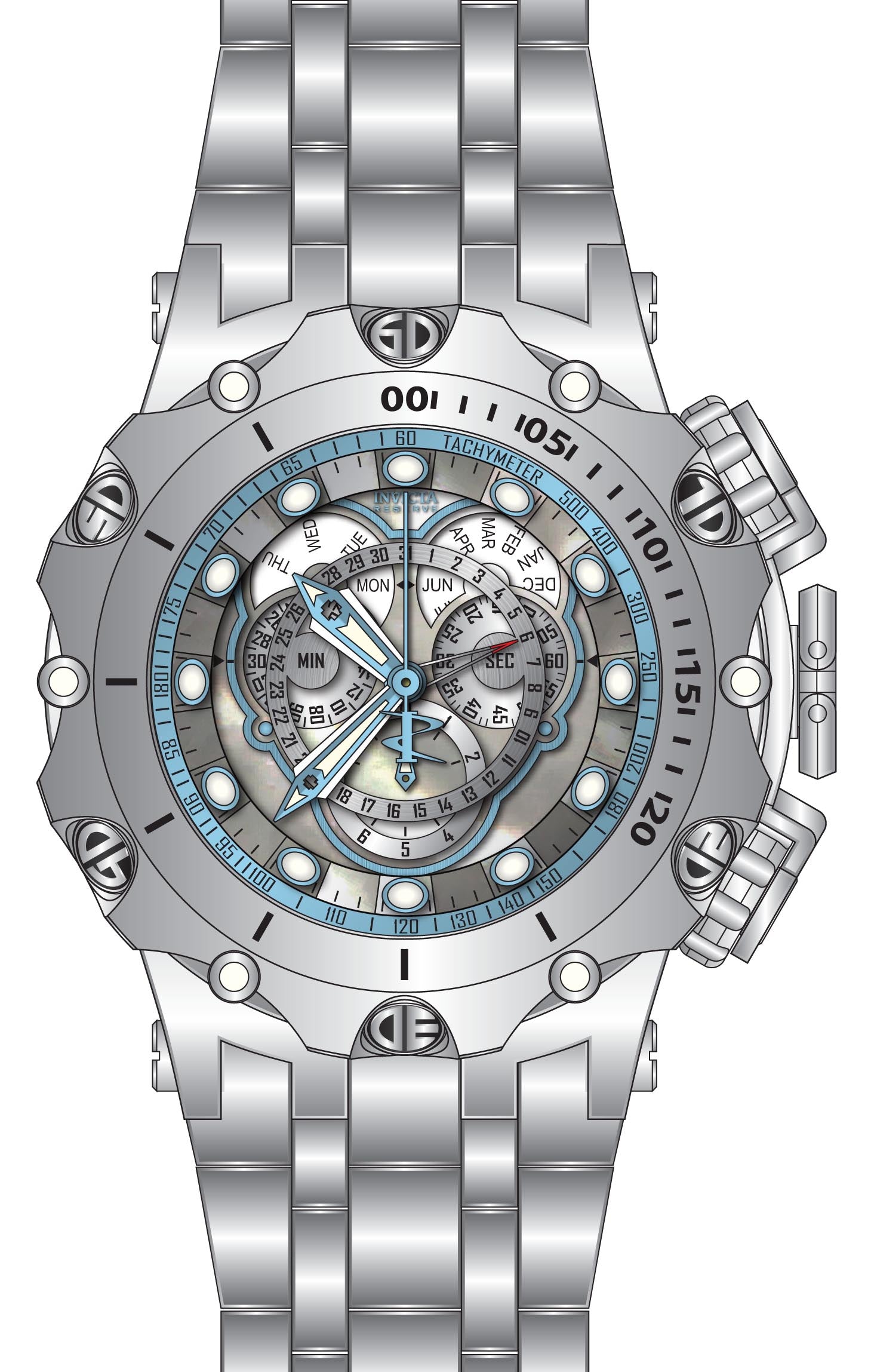 Band For Invicta Reserve  Men 45607