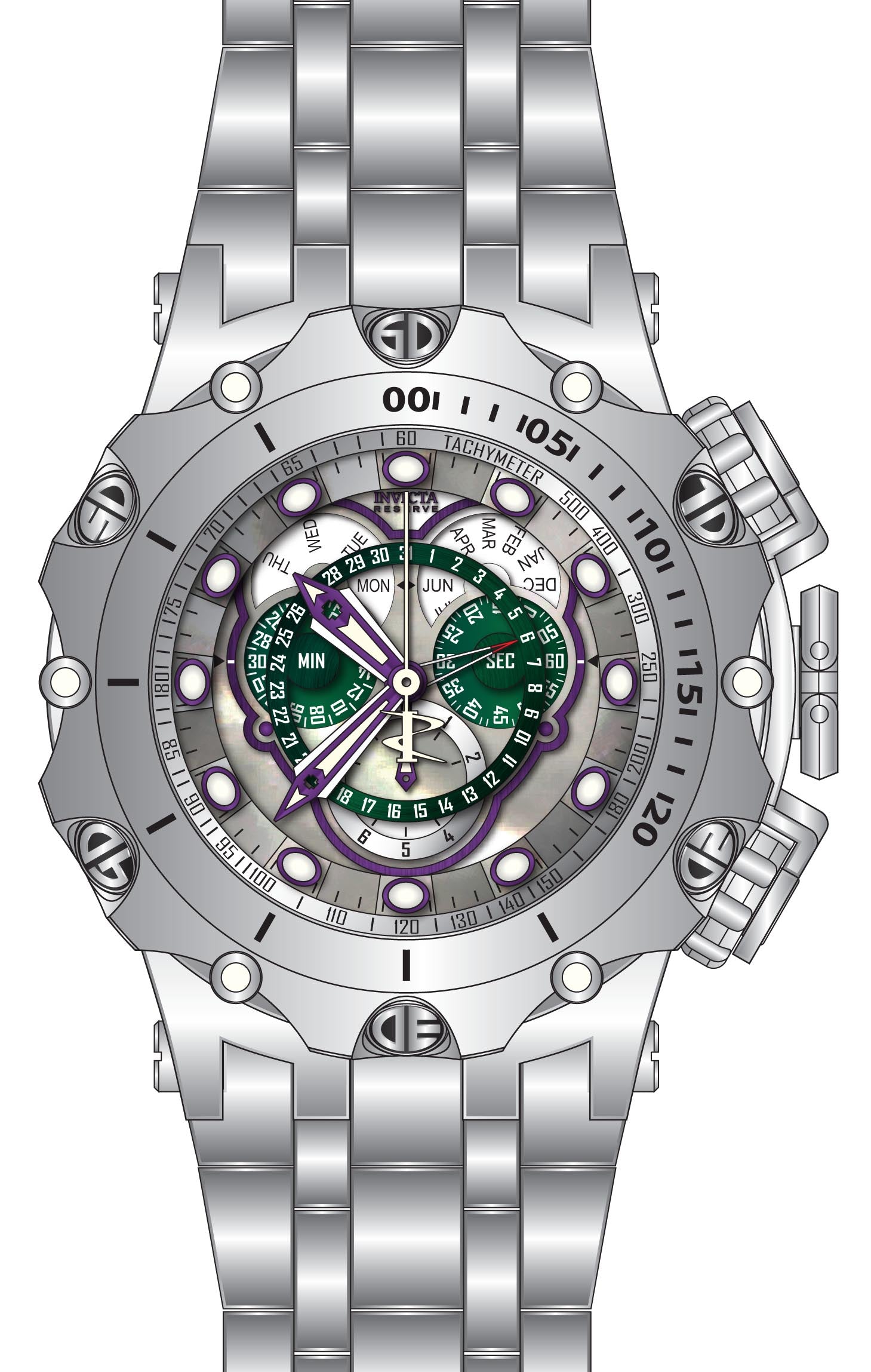 Band For Invicta Reserve  Men 45608