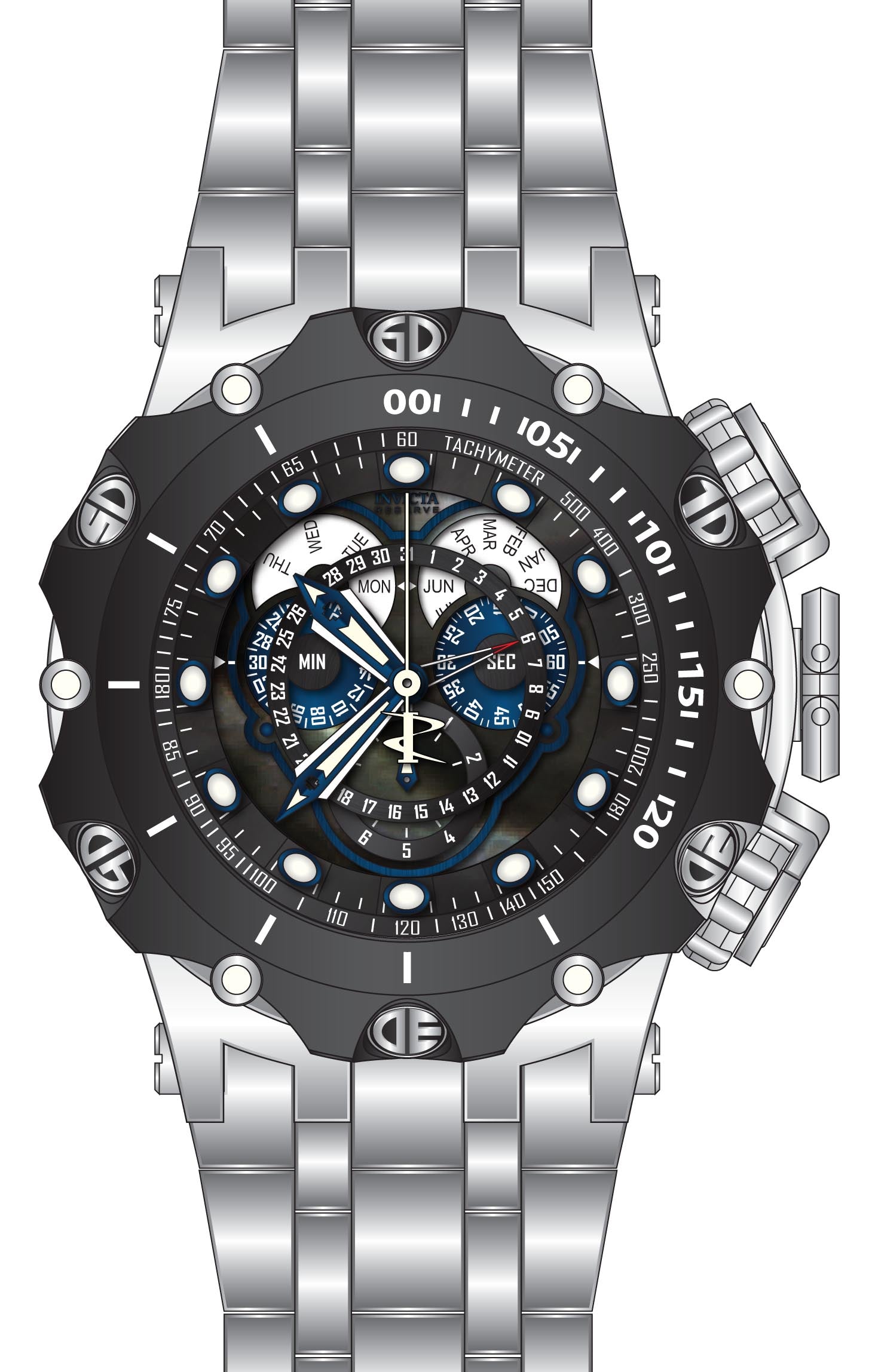Band For Invicta Reserve  Men 45610