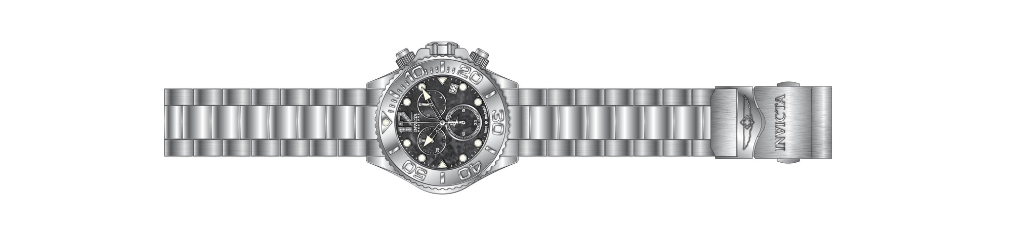 Band For Invicta Reserve Grand Diver Men 45362