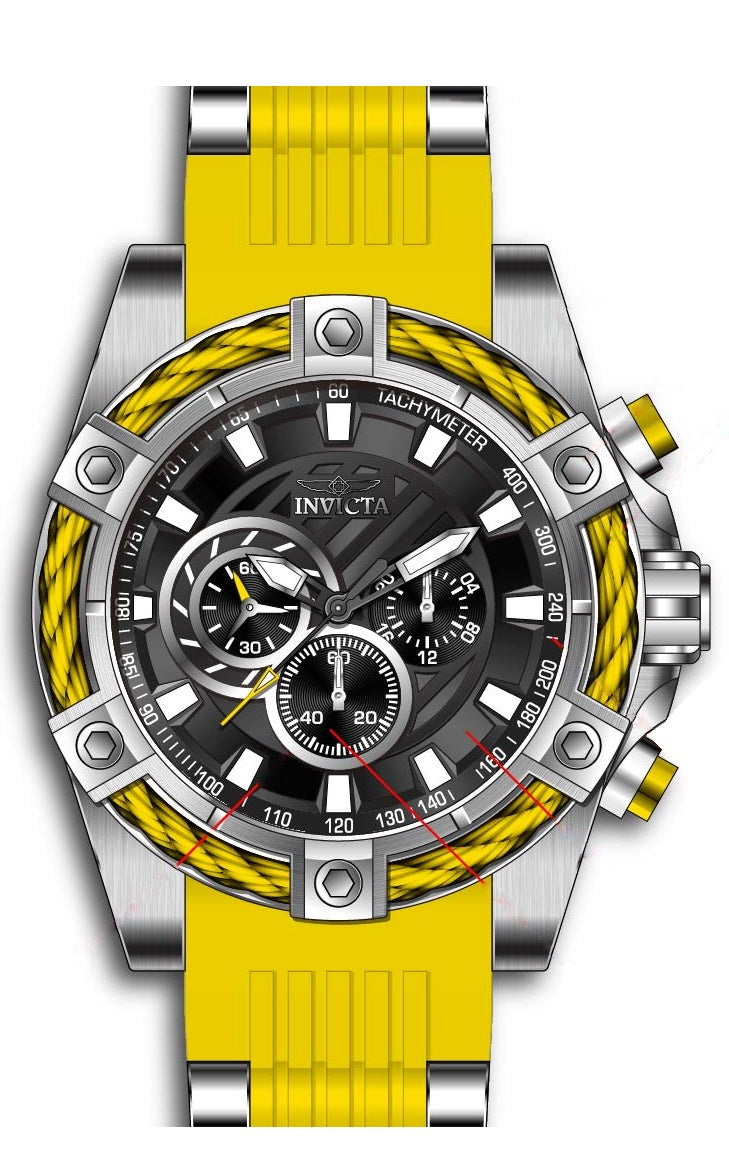 Band For Invicta Bolt  Men 45867