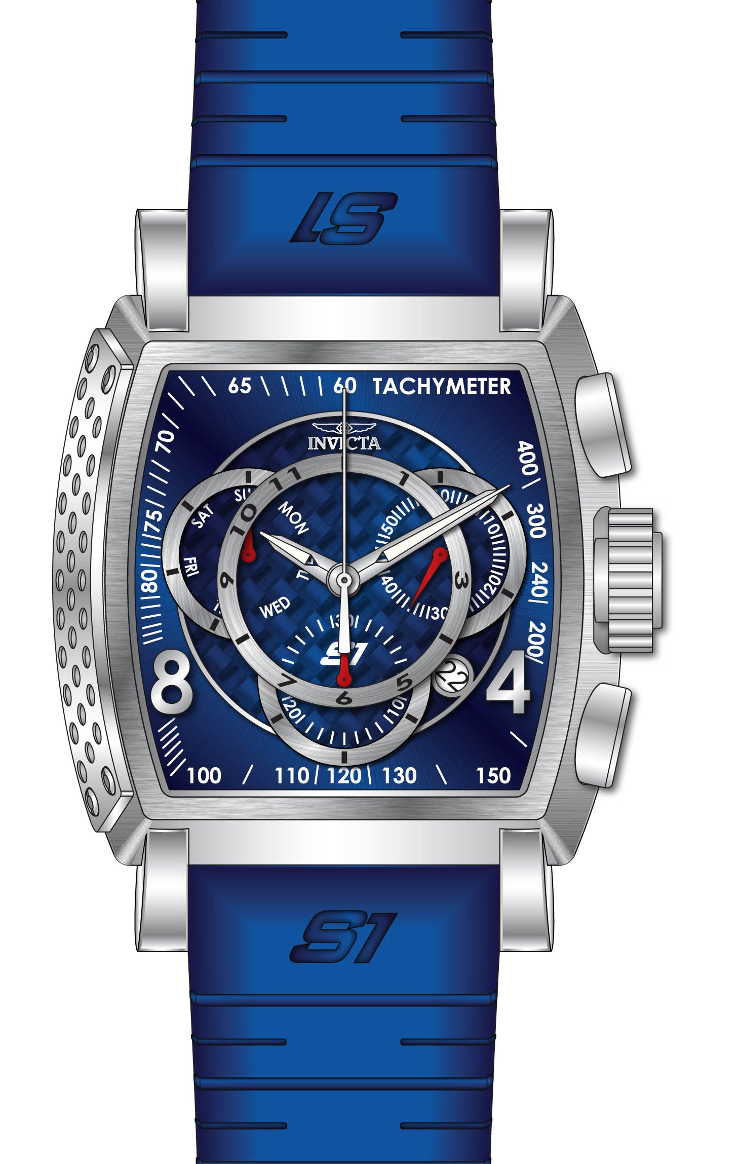 Band For Invicta S1 Rally  Men 46018