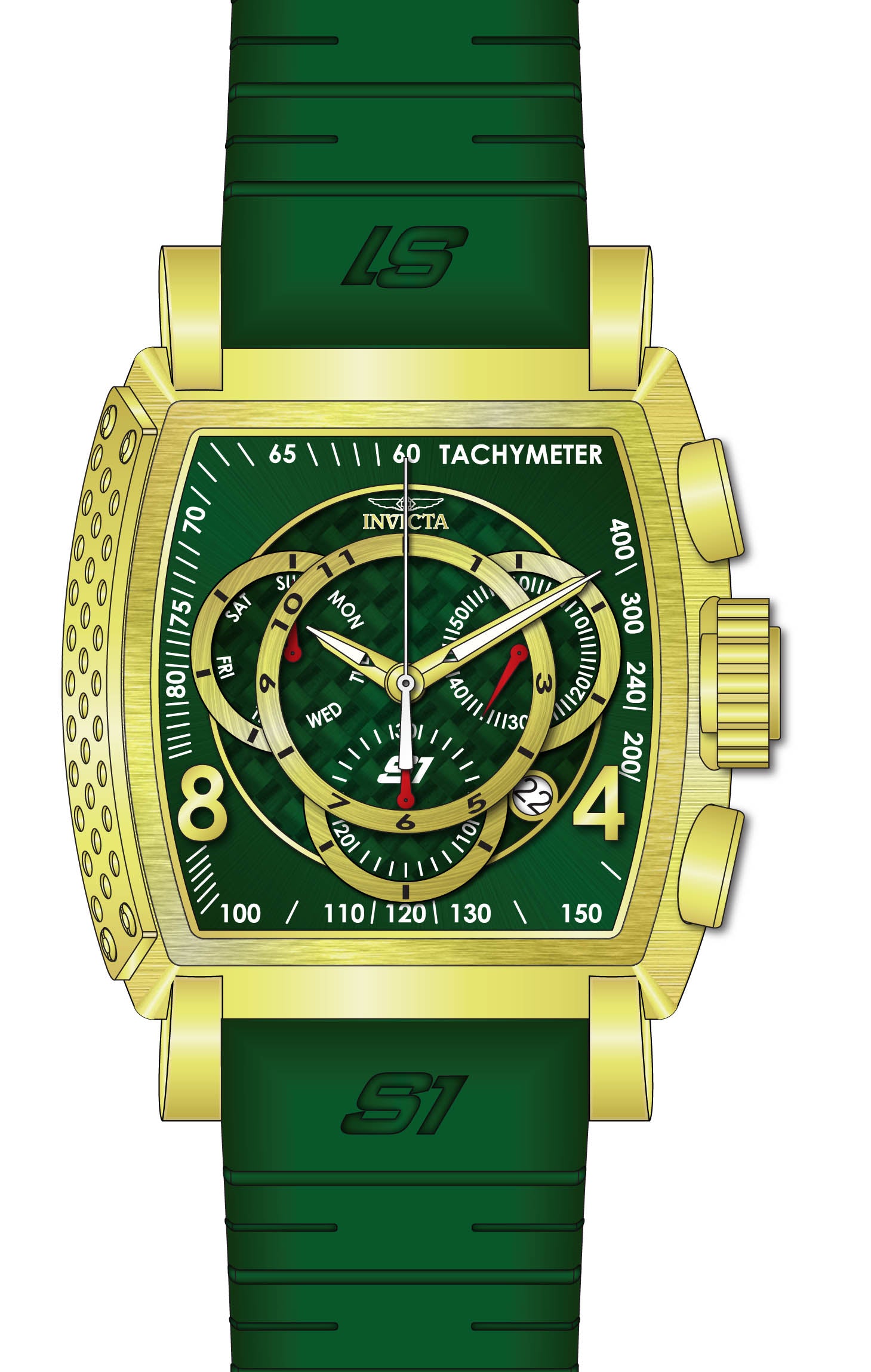 Band For Invicta S1 Rally  Men 46026